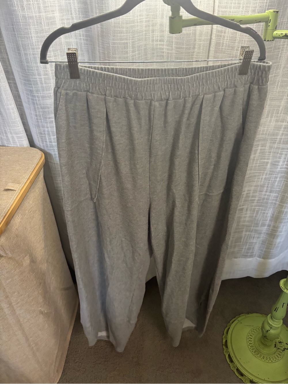 Cozy Wide-Leg Gray Lounge Pants